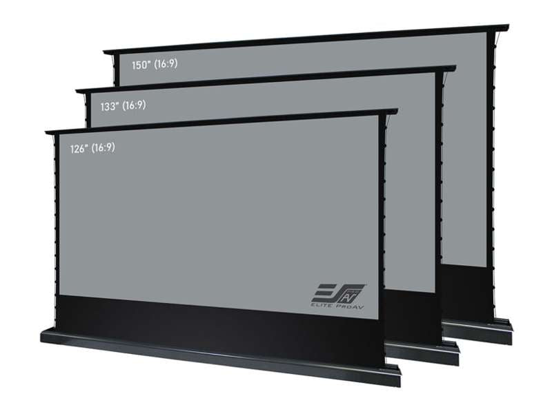 Elite Screens Presenter Pro Riser CineGrey 4D Series, 150-inch Diag. 16:9 Electric Screen, CineGrey 4D Material