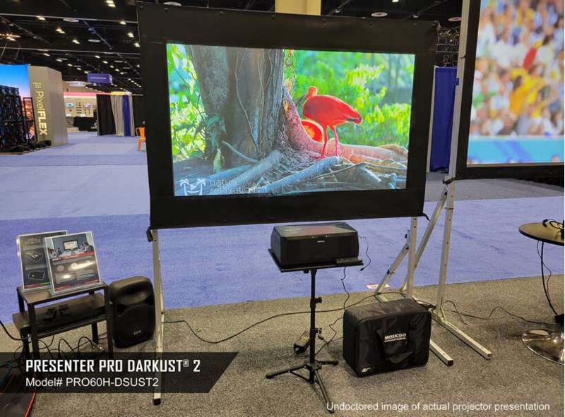 Elite Screens Presenter Pro CLR 2 Series, 103-inch Diag. 16:9 Portable Screen, Ceiling Light Rejecting (CLR)2 Material