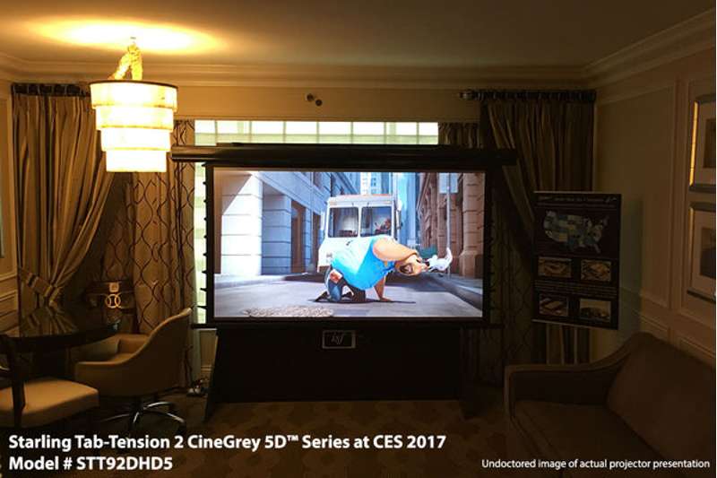 Elite Screens Starling Tab-Tension 2 CineGrey 5D Series 120 Inch Diagonal Electric Screen