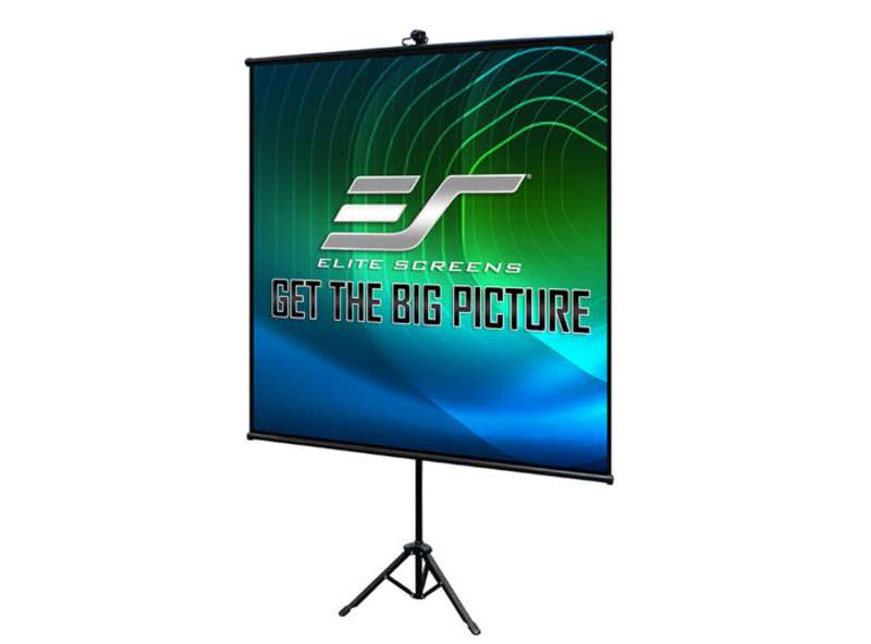 Elite Screens Tripod Lite Wall Series, 50-inch Diag., 1:1 Tripod Screen, MaxWhite Material