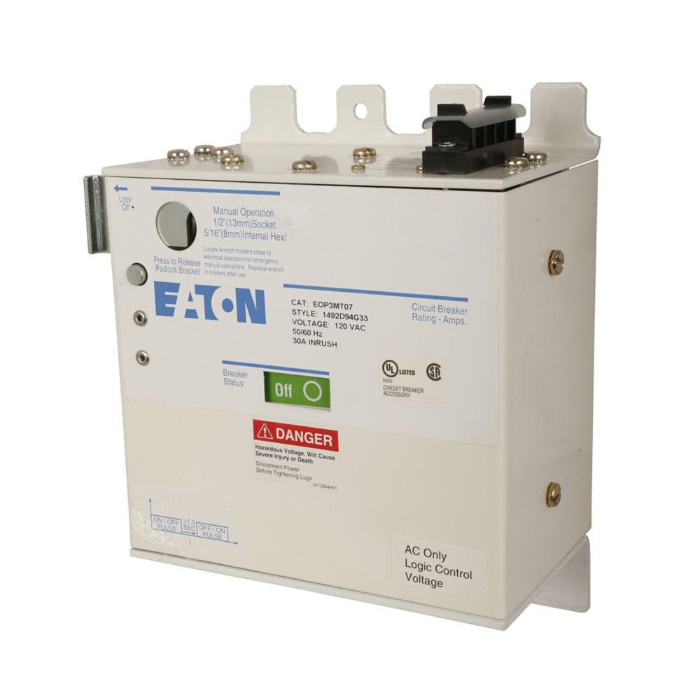 Eaton EOP3MT07 Molded Case Circuit Breaker Motor Operator 120V Frame K