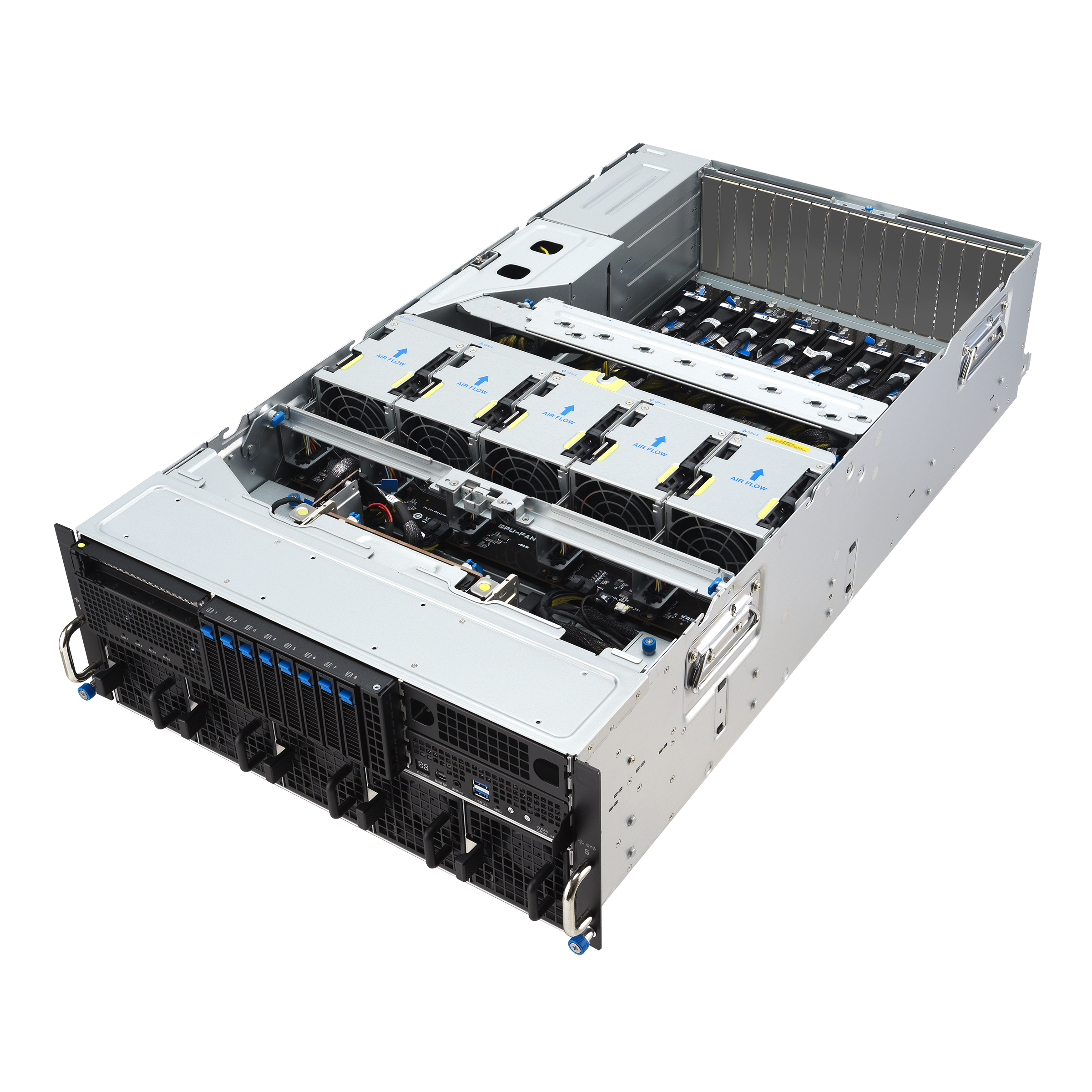 ASUS ESC8000-E12-32W 4U Dual Intel Xeon 128-Core 8×GPU NVMe PCIe Gen5 GPU Server