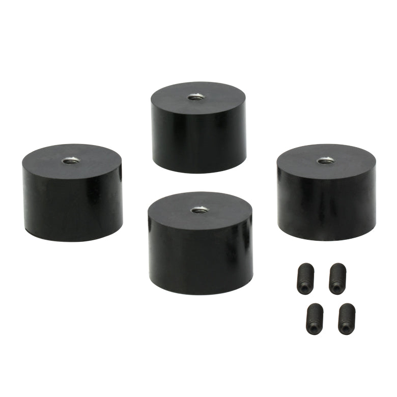 TH-AV5 - Ø38.1 mm Sorbothane Feet, Internal 1/4"-20 Mounting Thread, 4 Pieces