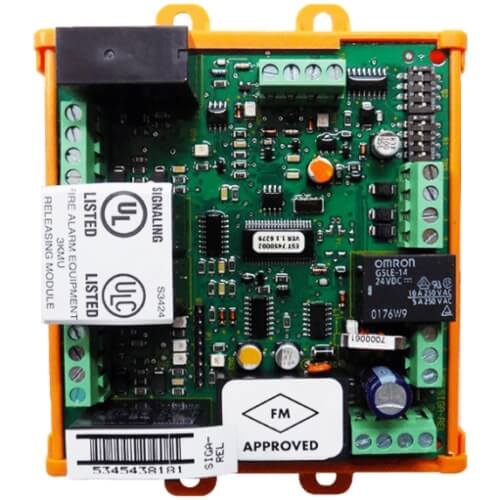 Edwards Signaling SIGA-REL Analog Releasing Module for Signature Series Fire Suppression Systems