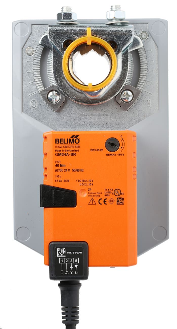 GM24A-SR | Belimo Rotary Spring Return Actuator 40 Nm 24V Modulating