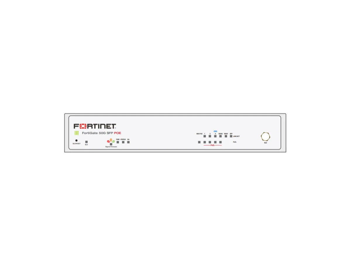 Fortinet FortiGate 50G-SFP-POE Next-Generation Firewall with 1-Year Unified Threat Protection (UTP) Bundle