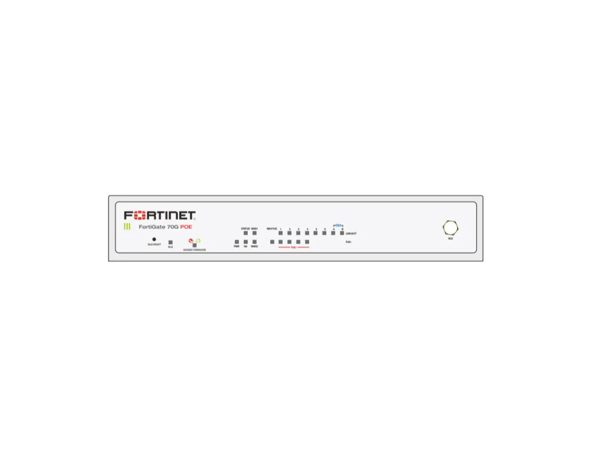 Fortinet FortiGate 70G-POE Enterprise Protection 1-Year Bundle (FG-70G-POE-BDL-809-12)