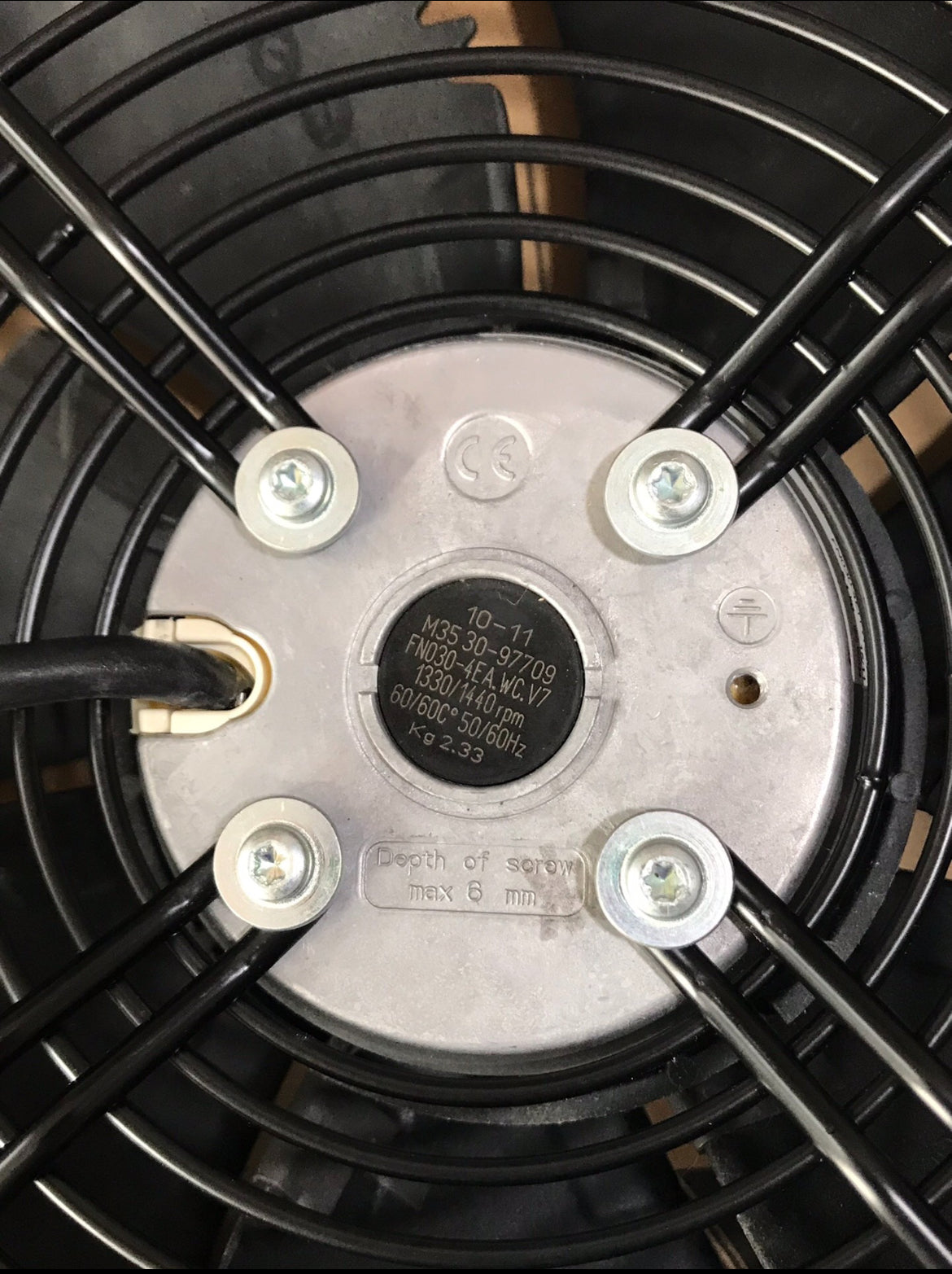 FN030-4EA.WC.V7 ZIEHL-ABEGG Axial Fan 0.095kW 230V 0.42A 1330/1440rpm | Compact Ultra-Efficient Cooling Fan