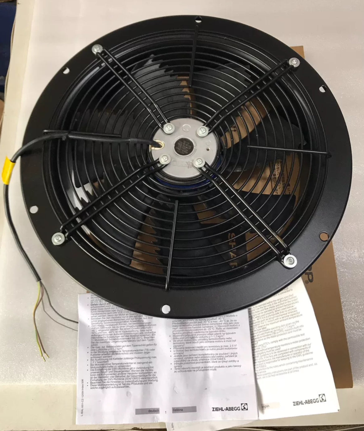 FN030-4EA.WC.V7 ZIEHL-ABEGG Axial Fan 0.095kW 230V 0.42A 1330/1440rpm | Compact Ultra-Efficient Cooling Fan