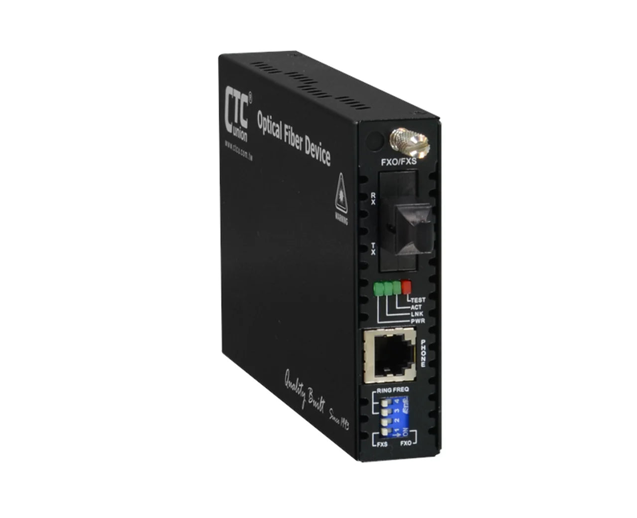 FRM220-FXO-FXS-SC02B POTS (RJ11) over multimode single strand fiber converter, telephone line extender, SC 2Km, B type