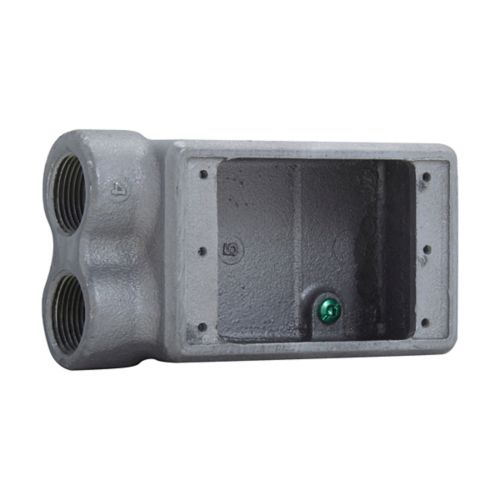 FSS1 | Eaton Crouse-Hinds Single-Gang FS Device Box, Shallow S-Shape, 1/2" Feraloy