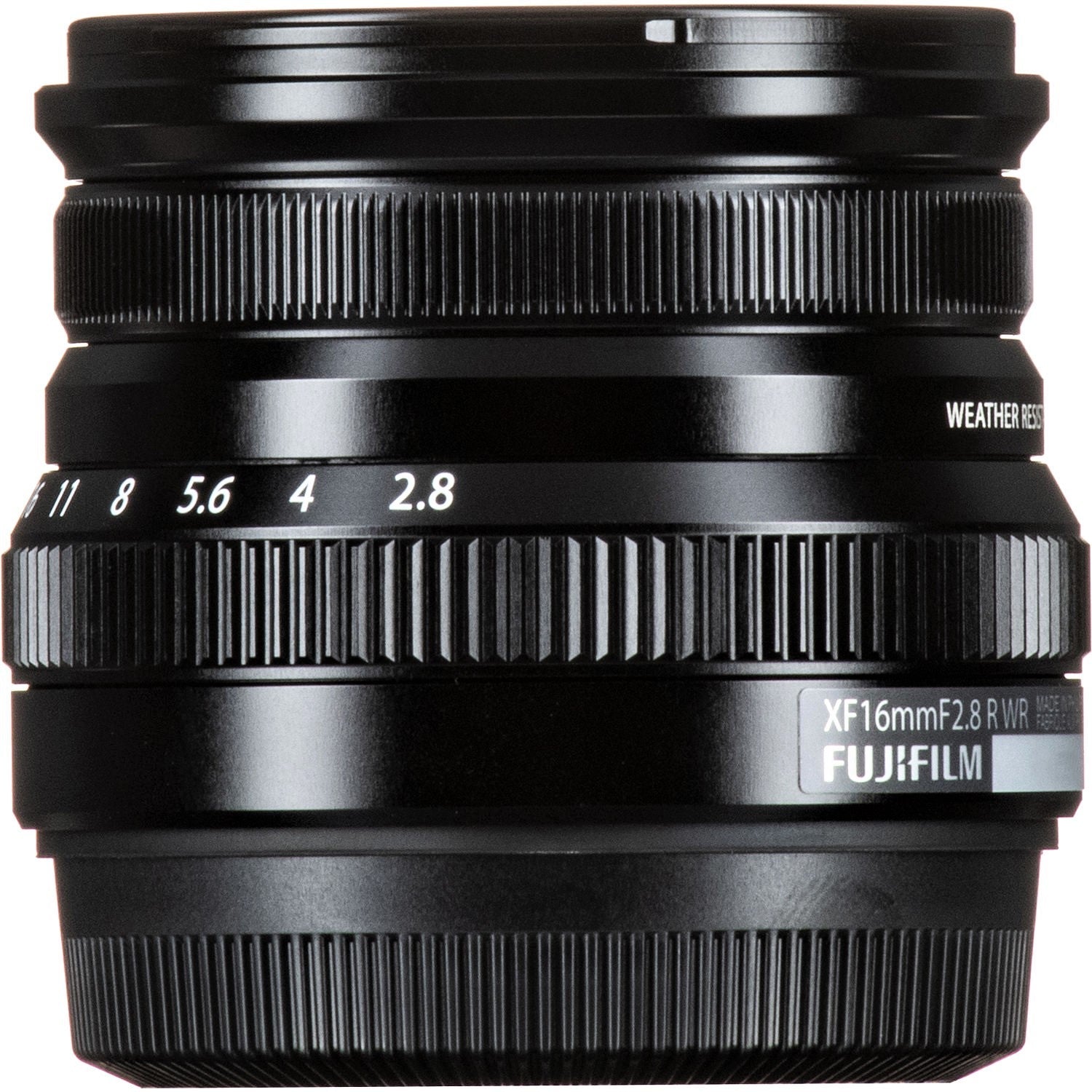 Fujifilm XF 16mm F2.8 R WR Lens (Black & Silver)