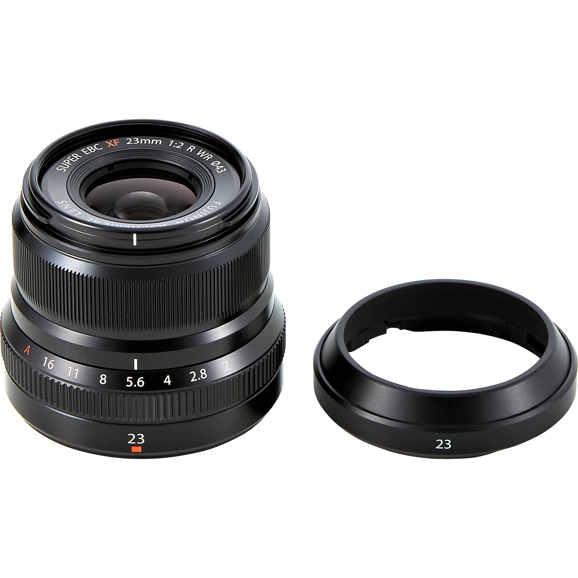 Fujifilm XF 23mm F/2 R WR Lens (Black & Silver)