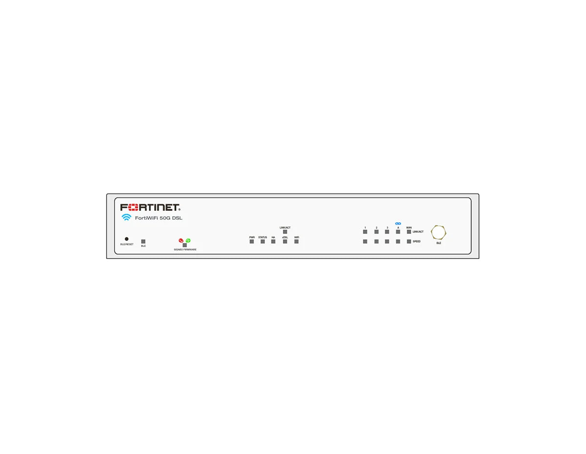 Fortinet FortiWiFi 50G-DSL Firewall + 5 Year Enterprise Protection