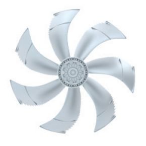 FN071-SDF.6F.V7P1 ZIEHL-ABEGG Axial Fan 3~400V 0.94/0.62 kW 1.7/1.05 A