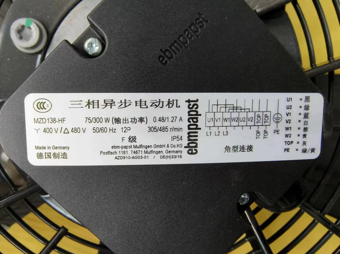W8D910-GE07-03/F01 ebm-papst AC AXIAL FAN
