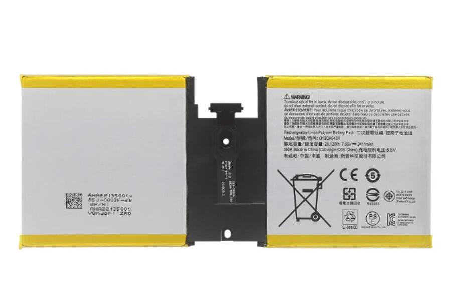 G16QA043H 26.12Wh Replacement Battery for Microsoft surface go 1824 Surface Go