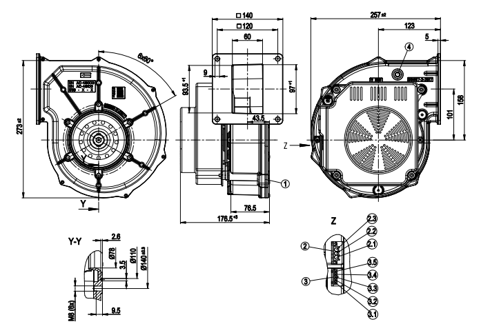 G1G170-AB31-03 ebm papst  fan 315W