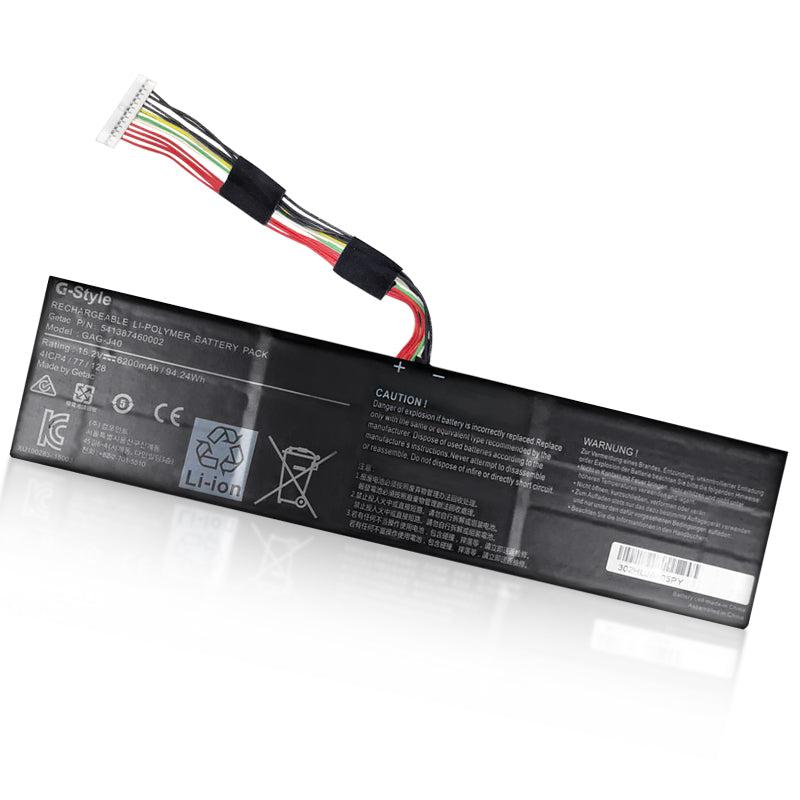 Gigabyte GAG-J40 Aero 14 Aero 15 Aero 15X v8 Aero 17 XA laptop battery