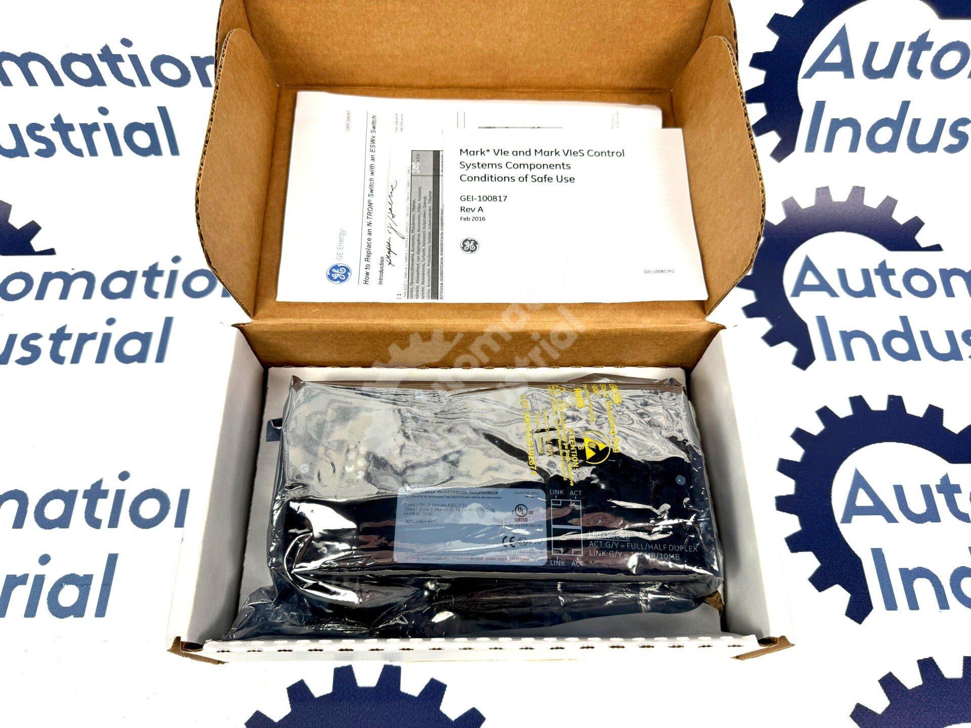 IS420ESWBH2A By General Electric Ethernet Switch With 2 Fiber Optic Ports NSFP