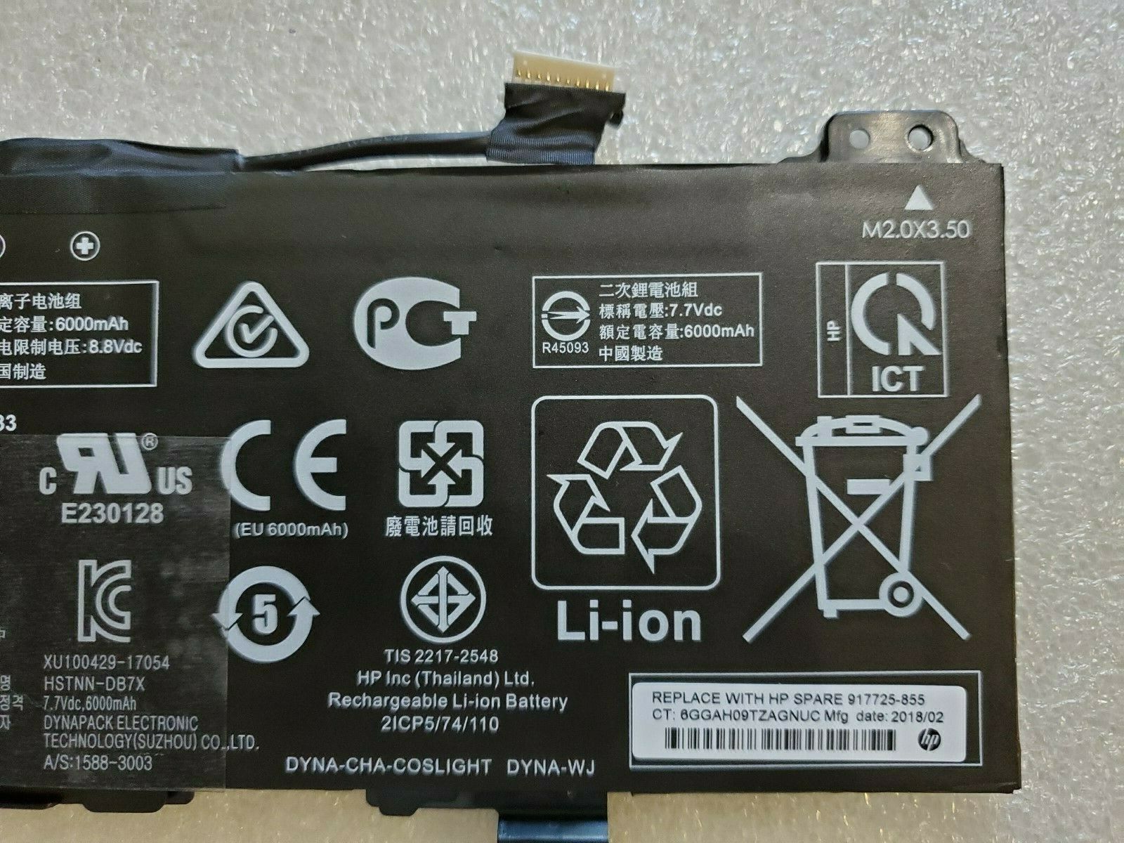 GM02XL 47.3Wh Battery for Hp Chromebook 14 G5 Chromebook X360 11 G1