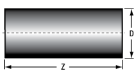 T-GRIN2310A - GRIN Lens, Ø1.8 mm, 0.23 Pitch, 8­°, 1060 nm Design Wavelength, Uncoated