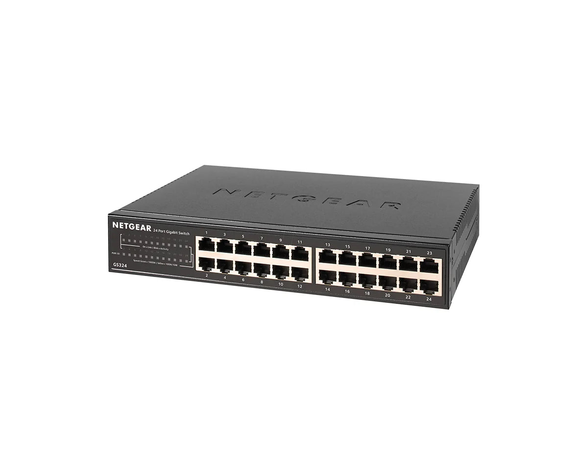 Netgear GS324-200EUS 24-Port Gigabit Ethernet Unmanaged Switch