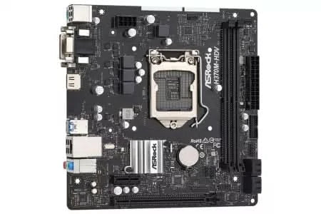ASRock H370M-HDV Core i3 Intel H370 LGA-1151 32GB M-ATX Motherboard