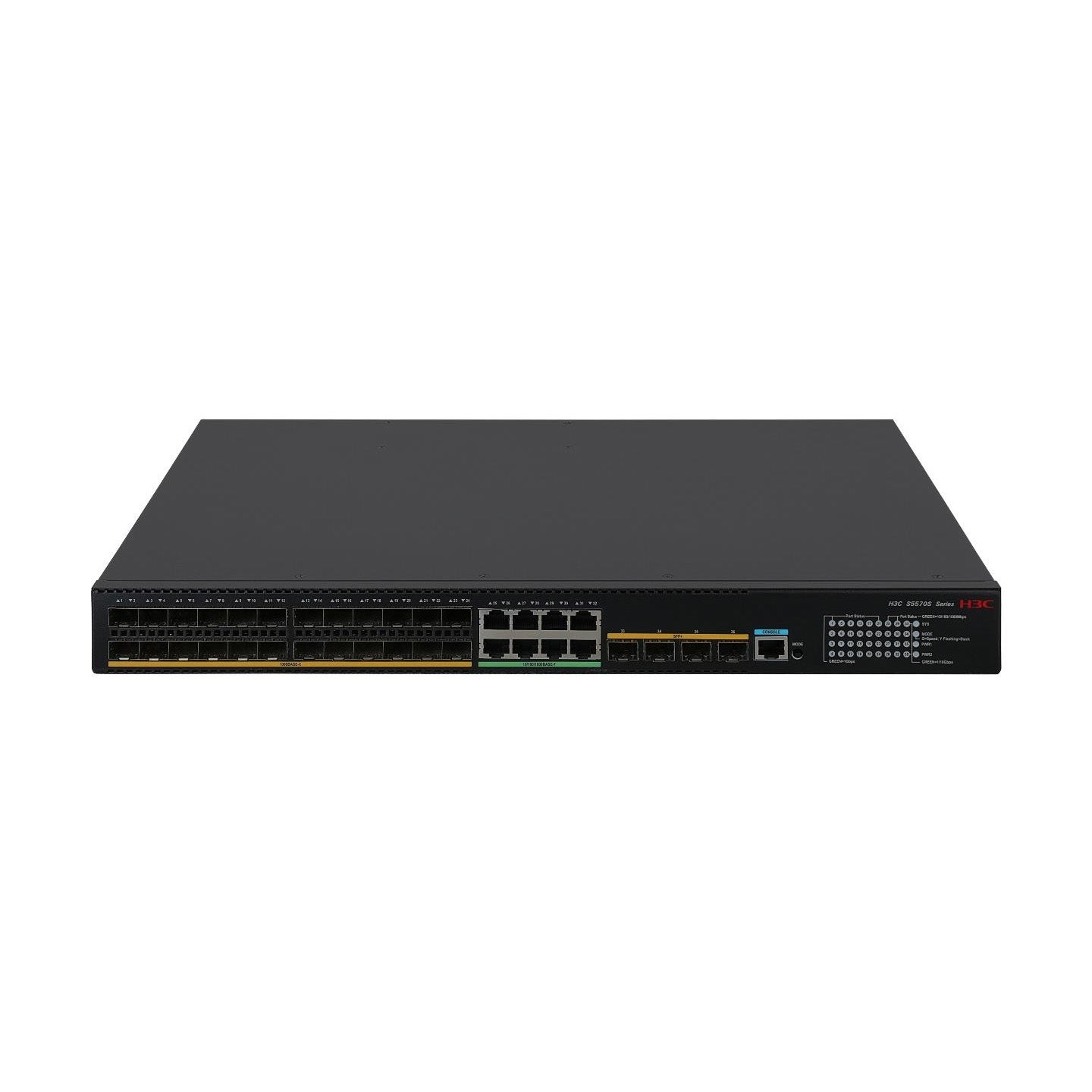 H3C S5570S-36F-EI 24xSFP + 12x10G Enterprise Fiber Campus Switch