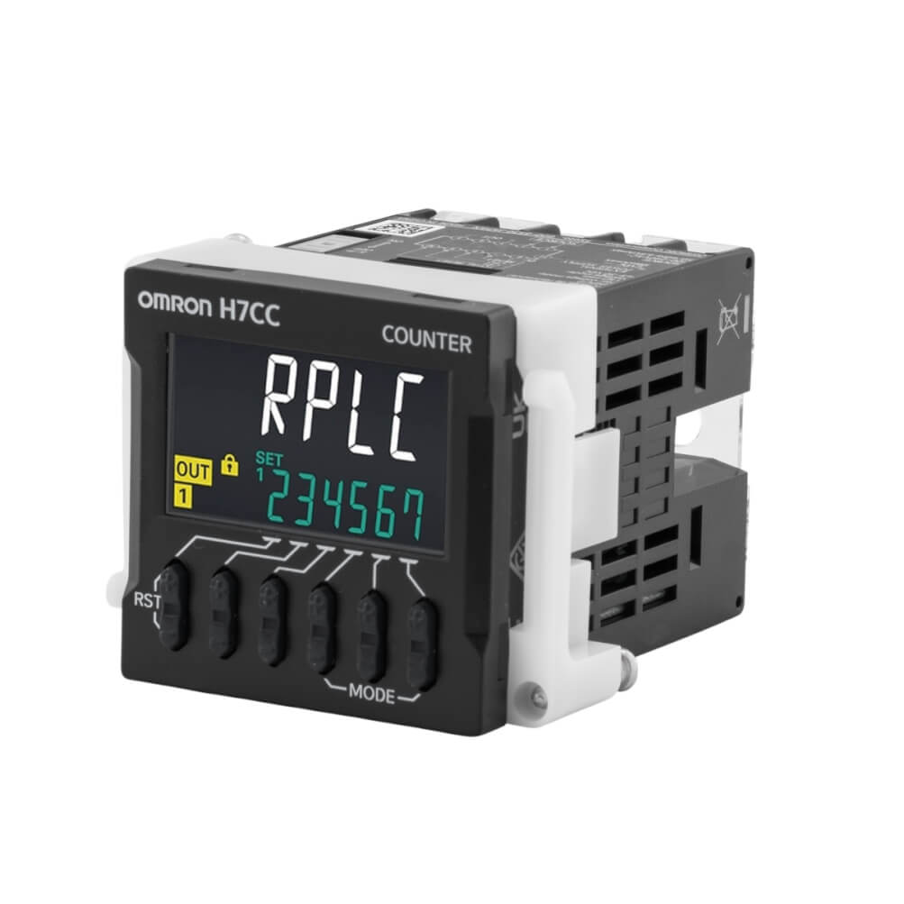Omron H7CC-ASD Digital Counter 6 Digit Preset Totalizer 48x48