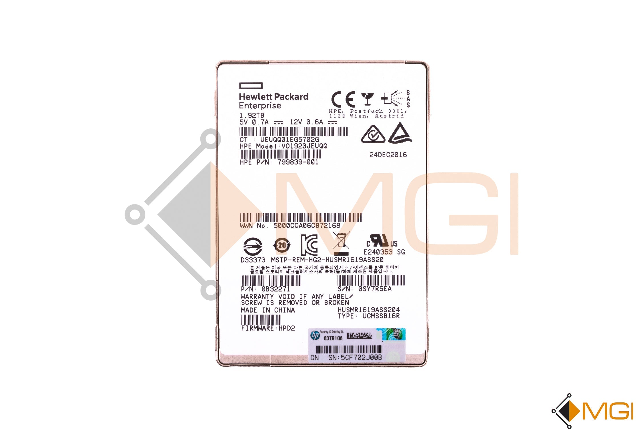 HUSMR1619ASS204 (NO TRAY)