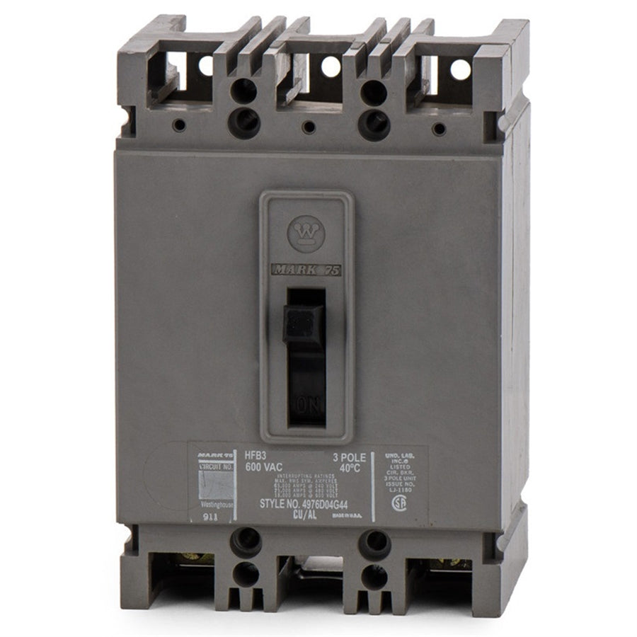Westinghouse HFB3070L 70A 3-Pole 600V Molded Case Circuit Breaker