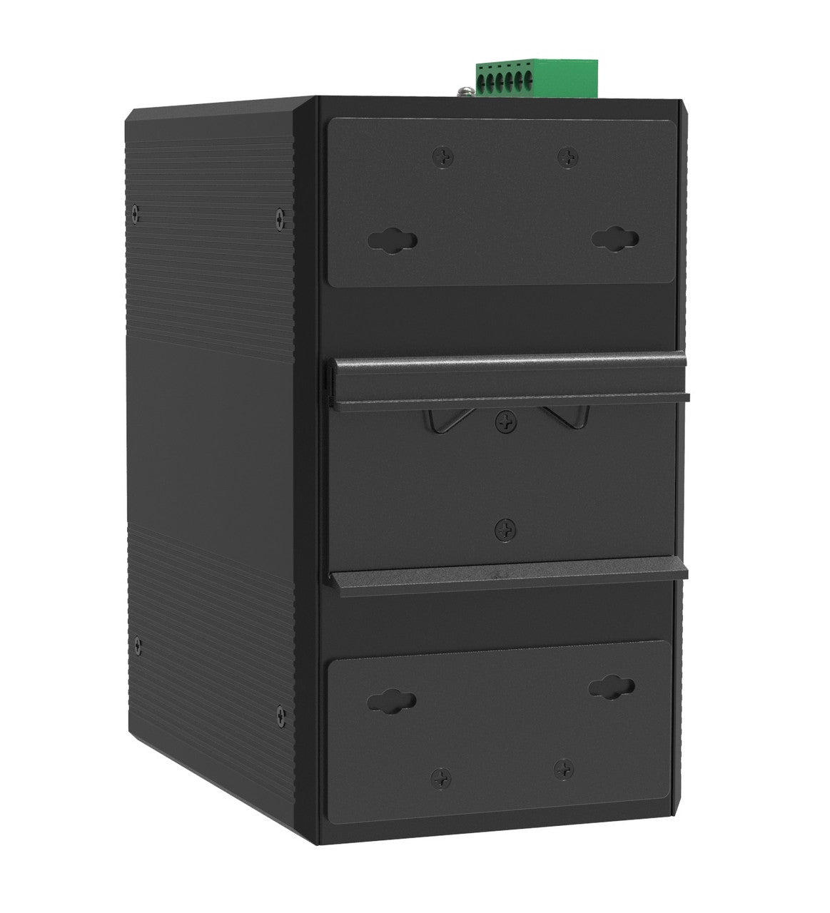 HGW-1612SM - 16x RJ45 + 12x SFP ports Gigabit Ethernet Managed Industrial fiber switch, DIN rail mount, -40 to +75 Celsius