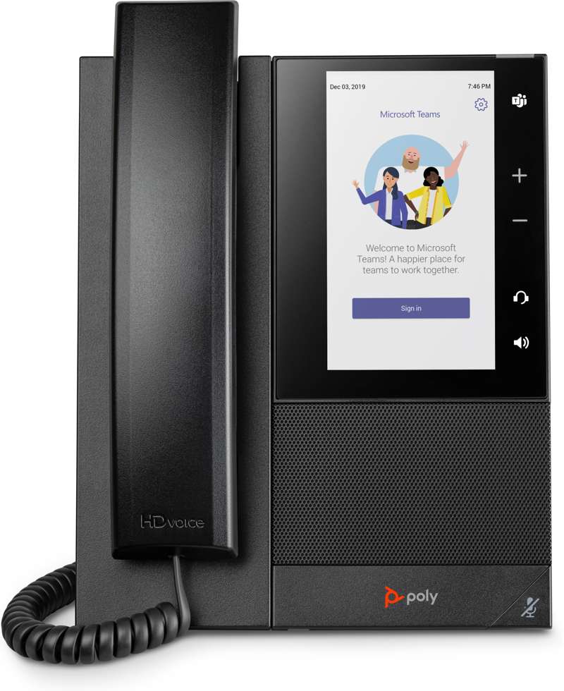 Poly CCX 505 Business Media Phone for Microsoft Teams with PoEâ€‘Enabled (82Z79AA)