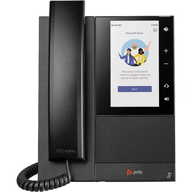 Poly CCX 505 Business Media Phone for Microsoft Teams with PoEâ€‘Enabled, TAAâ€‘Compliant, US (849A5AA#ABA)