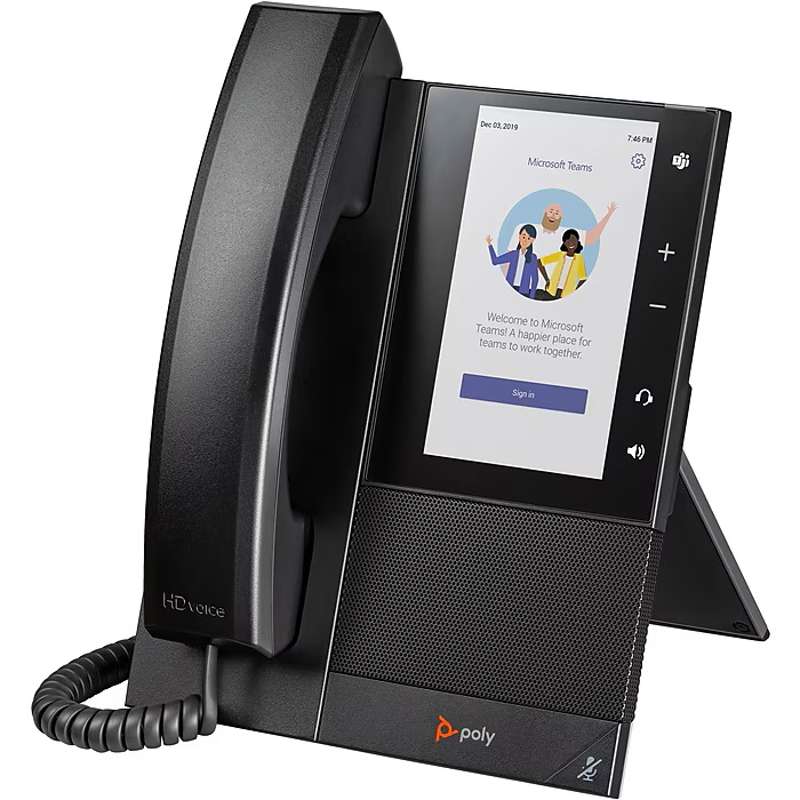 Poly CCX 505 Business Media Phone with Open SIP, PoE‑Enabled, TAA‑Compliant, US (849A6AA#ABA)