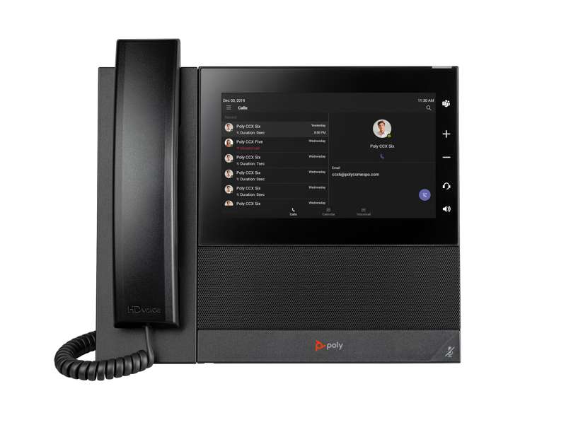 Poly CCX 600 Business Media Phone for Microsoft Teams with PoEâ€‘Enabled, TAAâ€‘Compliant, US (849A8AA#ABA)