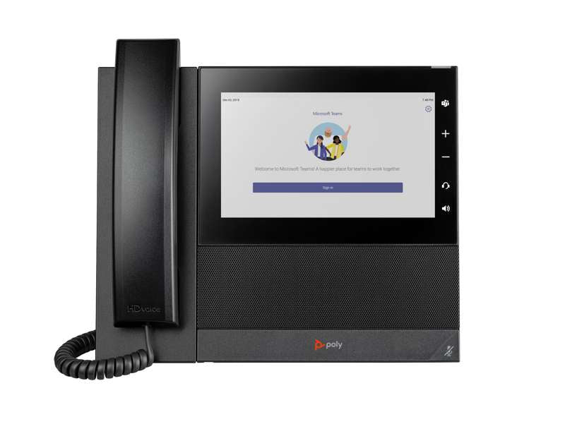 Poly CCX 600 Business Media Phone with Open SIP and Power Supply, US (84C17AA#ABA)