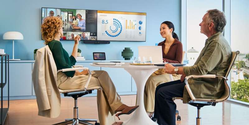 Poly Studio V12 USB Video Bar for Small Rooms(No Power Supply)