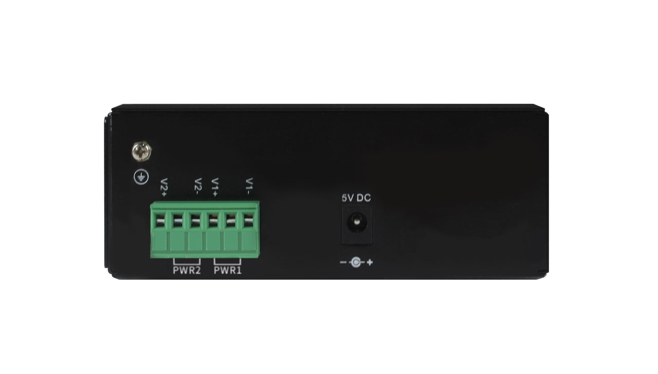 HSW-802GS - 8x RJ45 +2x Gigabit SFP ports Fast Ethernet Industrial fiber switch, DIN rail mount, -40 to +75 Celsius