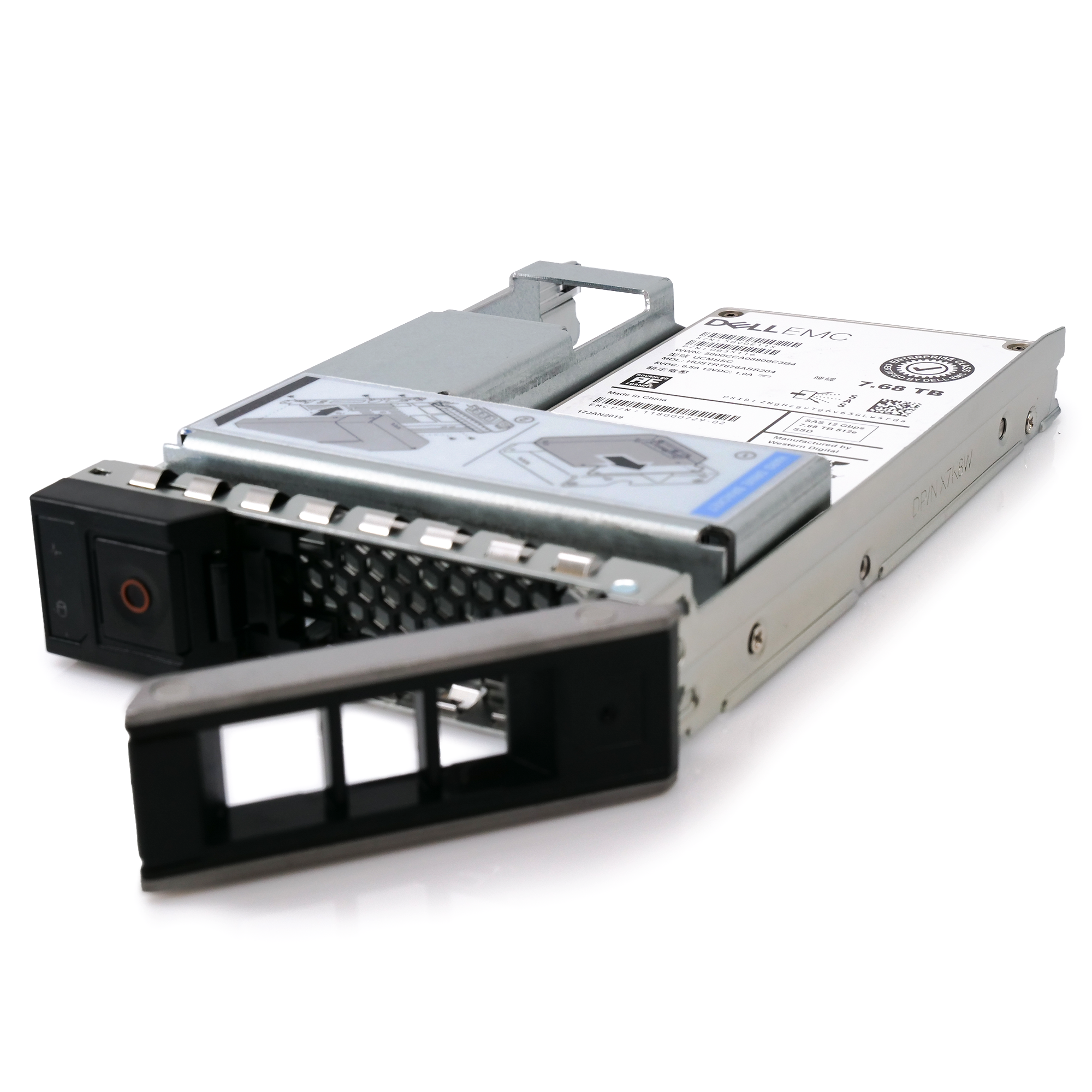 Dell EMC G14 HUSTR7676ASS204 0B35116 7.68TB SAS 12Gb/s 512e 1DWPD Read Intensive 3.5in Recertified Solid State Drive