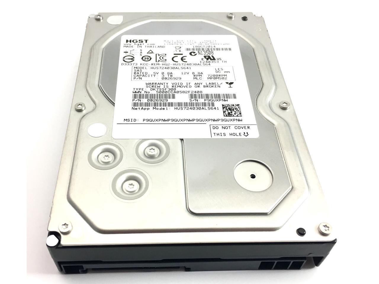 Hitachi 3TB 7.2K NL SAS 3.5" Hard Drive ( HUS723030ALS640 ) 0B26311