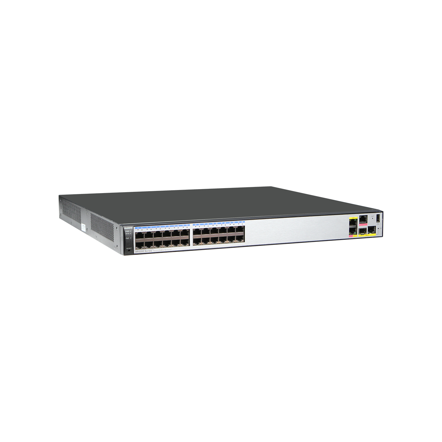 Huawei AR2204-27GE-P Enterprise Router – 3×GE WAN, 24×GE LAN (8 PoE) & 4×SIC Slots