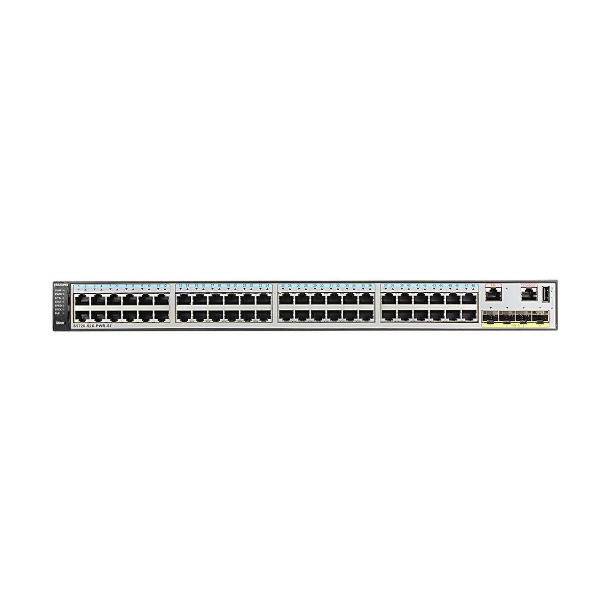 Huawei S5720-52X-PWR-SI-AC 48×GE PoE+ & 4×10G SFP Layer 3 AC Switch
