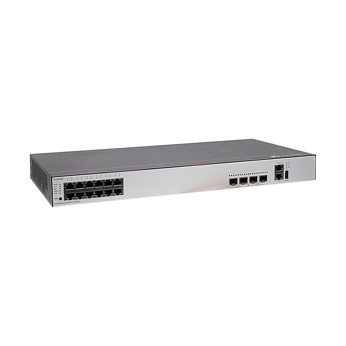 Huawei CloudEngine S5735-L12P4S-A 12-Port Gigabit Layer 3 Managed PoE+ Switch with 4 GE SFP Uplinks