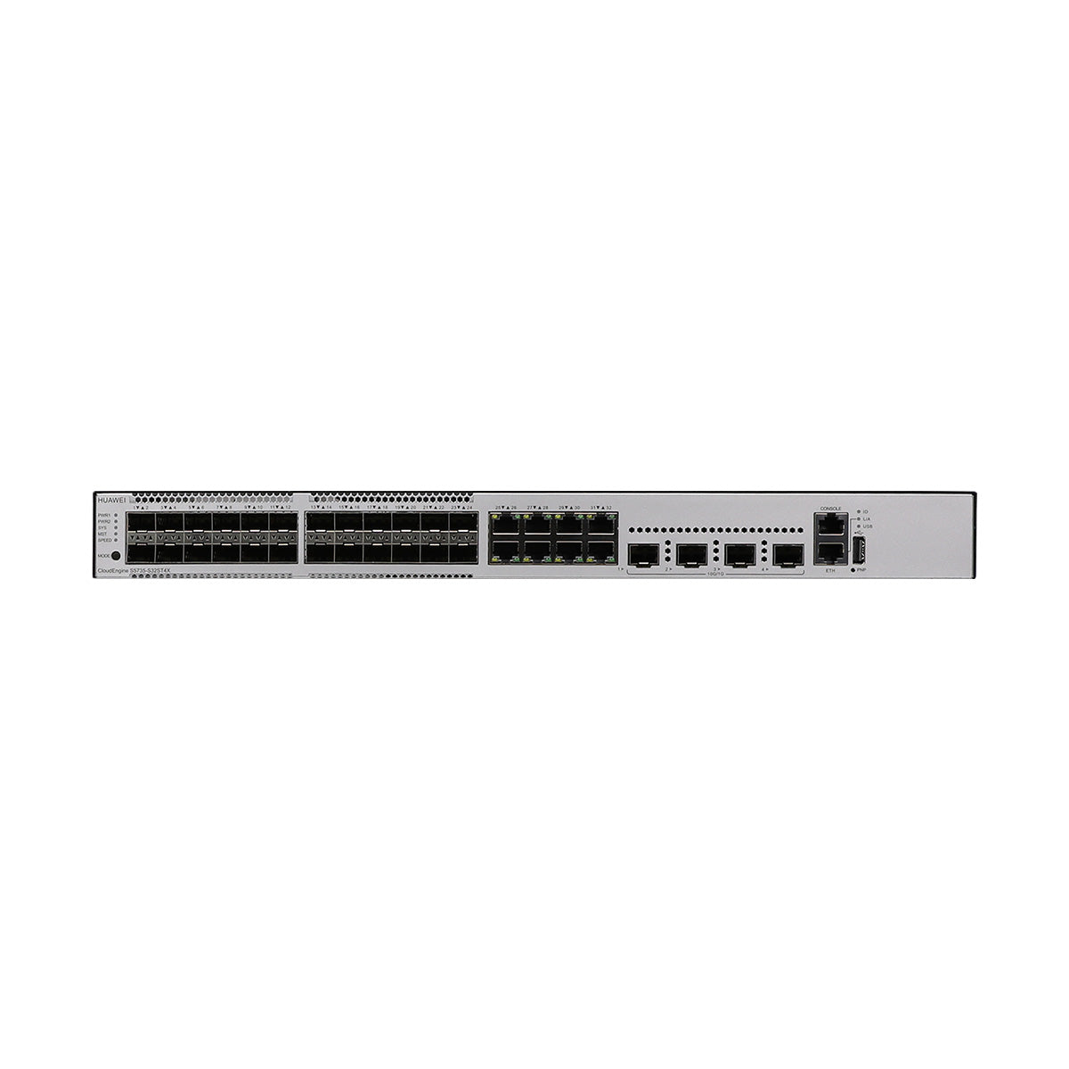 Huawei CloudEngine S5735-S32ST4X 32-Port Hybrid Layer 3 Managed Switch with 4 x 10G SFP+ Uplinks, Dual Modular Power Redundancy