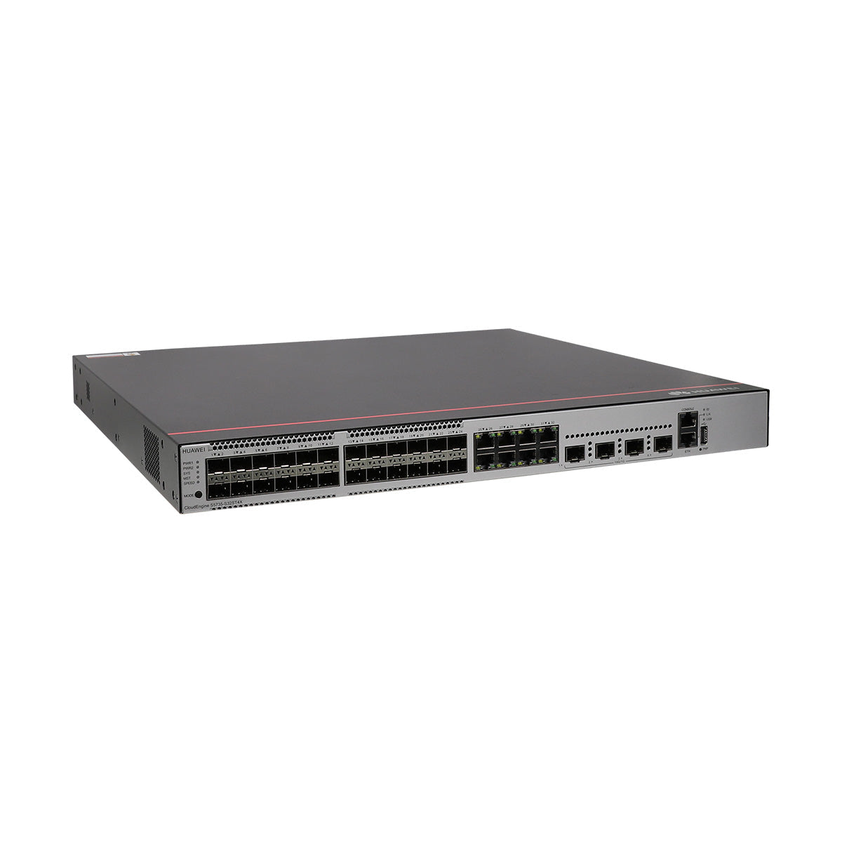 Huawei CloudEngine S5735-S32ST4X 32-Port Hybrid Layer 3 Managed Switch with 4 x 10G SFP+ Uplinks, Dual Modular Power Redundancy