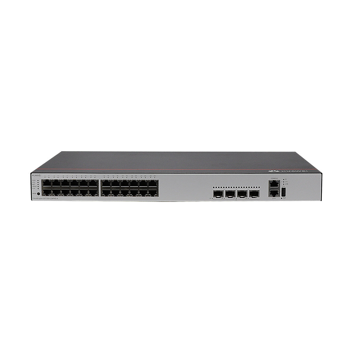Huawei CloudEngine S5735-L24P4S-A 24-Port Gigabit Layer 2+ Managed PoE+ Switch with 4GE SFP Uplinks
