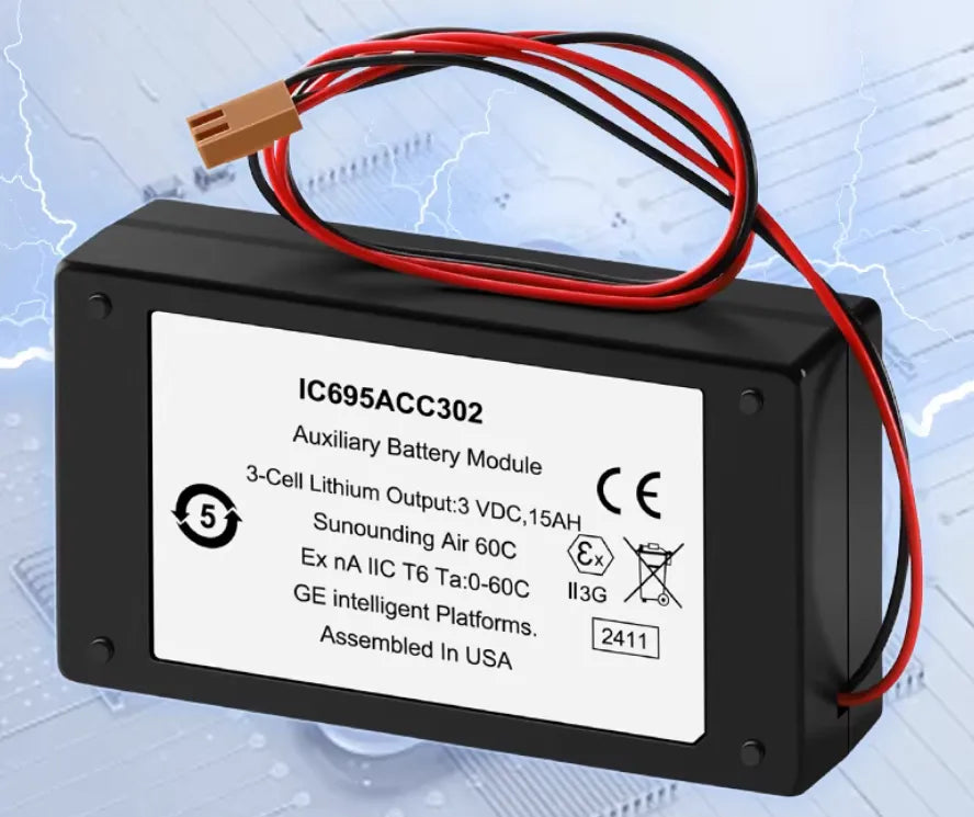 GE FANUC IC695ACC302, IC693ACC302A, IC693ACC302B Auxiliary Battery Module