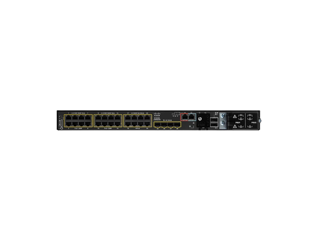 Cisco Catalyst IE-9320-16P8U4X-E Rugged Ethernet Switch 16xPoE+ 8x4PPoE